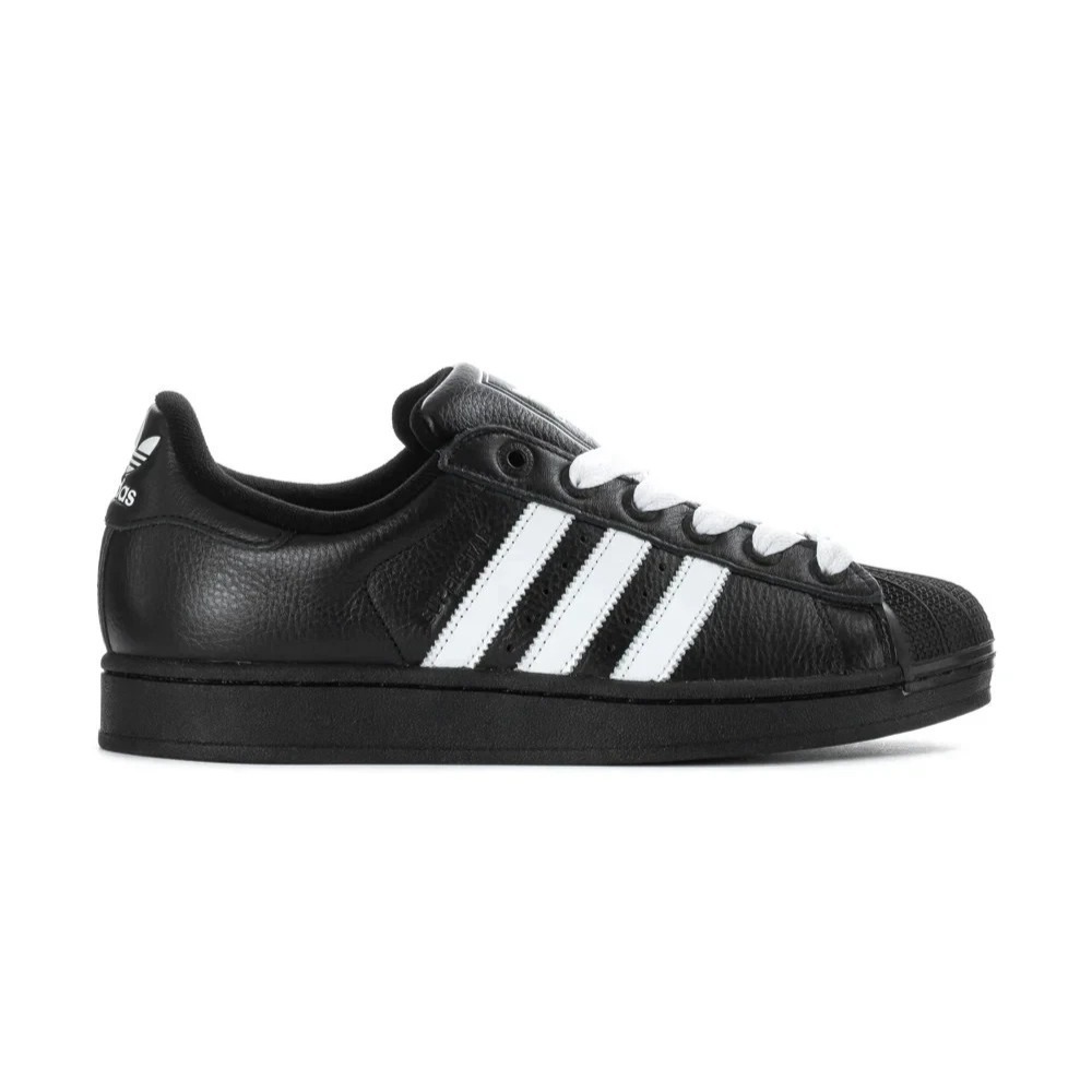 Adidas Superstar II Mens Size 11.5 Black/White Shoes JI3538 NEW